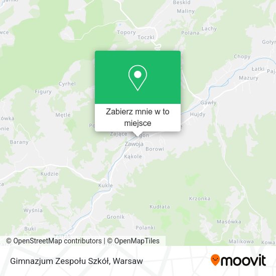 Mapa Gimnazjum Zespołu Szkół