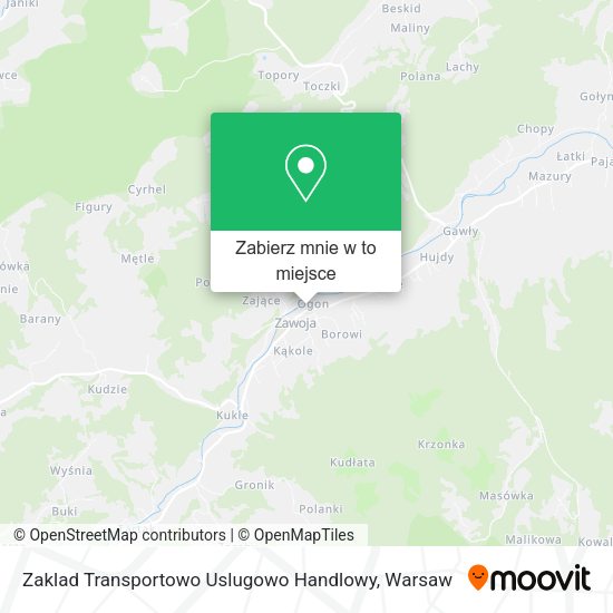 Mapa Zaklad Transportowo Uslugowo Handlowy