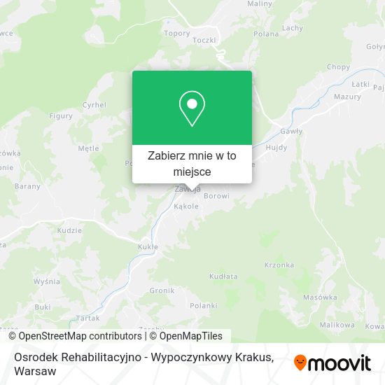 Mapa Osrodek Rehabilitacyjno - Wypoczynkowy Krakus