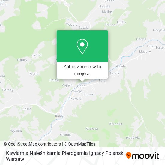 Mapa Kawiarnia Naleśnikarnia Pierogarnia Ignacy Polański