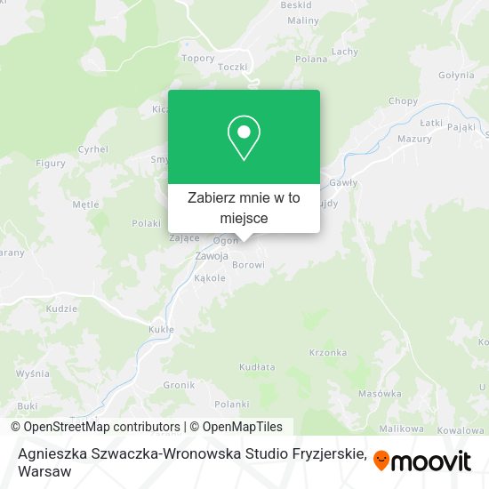 Mapa Agnieszka Szwaczka-Wronowska Studio Fryzjerskie