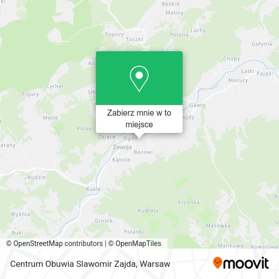 Mapa Centrum Obuwia Slawomir Zajda