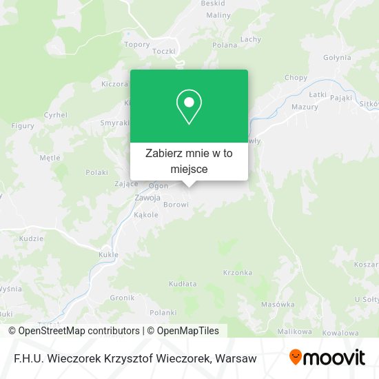 Mapa F.H.U. Wieczorek Krzysztof Wieczorek