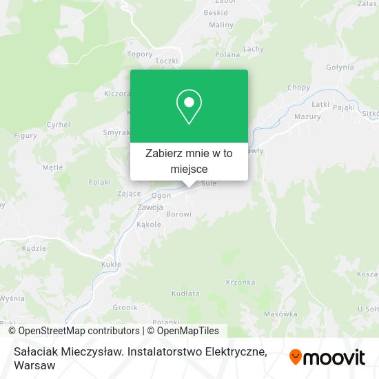 Mapa Sałaciak Mieczysław. Instalatorstwo Elektryczne