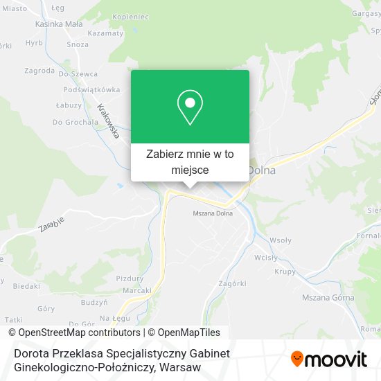 Mapa Dorota Przeklasa Specjalistyczny Gabinet Ginekologiczno-Położniczy