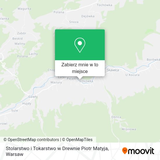 Mapa Stolarstwo i Tokarstwo w Drewnie Piotr Matyja