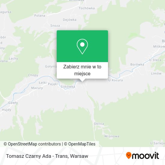 Mapa Tomasz Czarny Ada - Trans