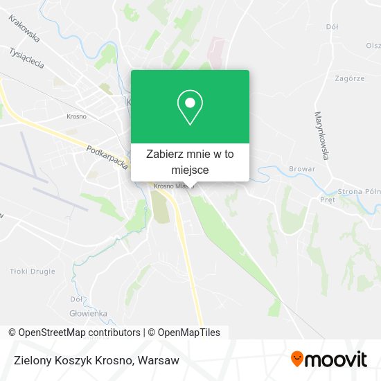 Mapa Zielony Koszyk Krosno