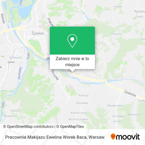 Mapa Pracownia Makijazu Ewelina Worek Baca