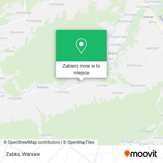 Mapa Zabka