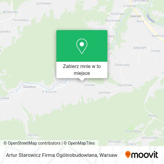 Mapa Artur Starowicz Firma Ogólnobudowlana