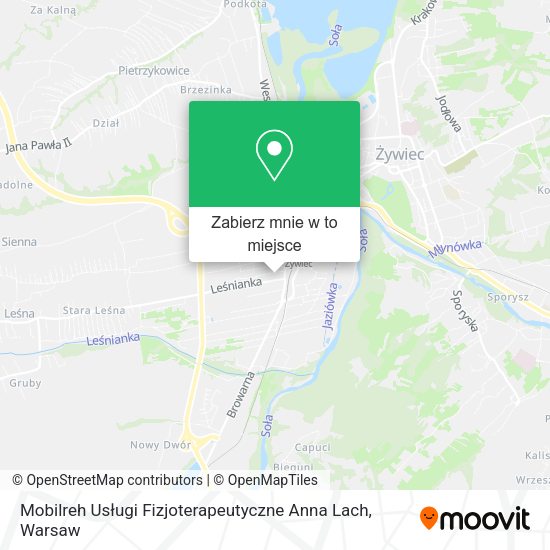 Mapa Mobilreh Usługi Fizjoterapeutyczne Anna Lach