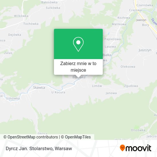 Mapa Dyrcz Jan. Stolarstwo