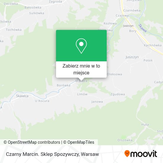 Mapa Czarny Marcin. Sklep Spozywczy