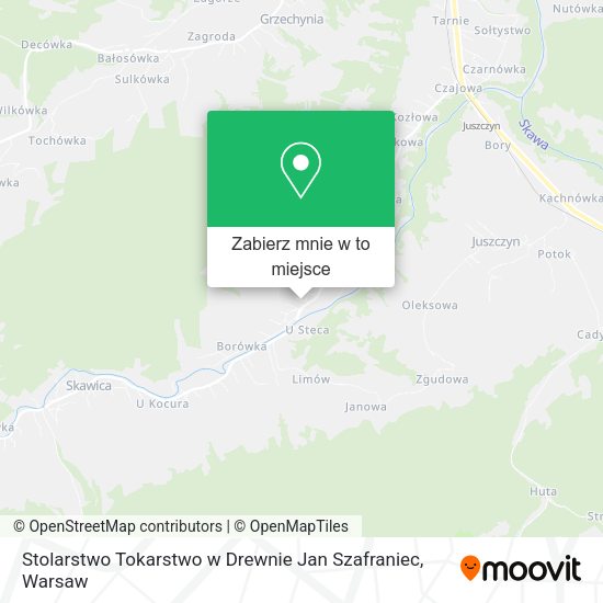 Mapa Stolarstwo Tokarstwo w Drewnie Jan Szafraniec