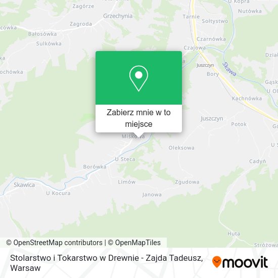 Mapa Stolarstwo i Tokarstwo w Drewnie - Zajda Tadeusz