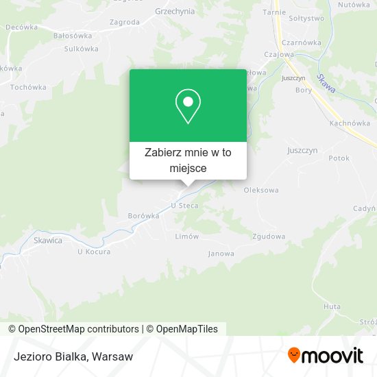 Mapa Jezioro Bialka