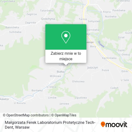 Mapa Małgorzata Ferek Laboratorium Protetyczne Tech-Dent