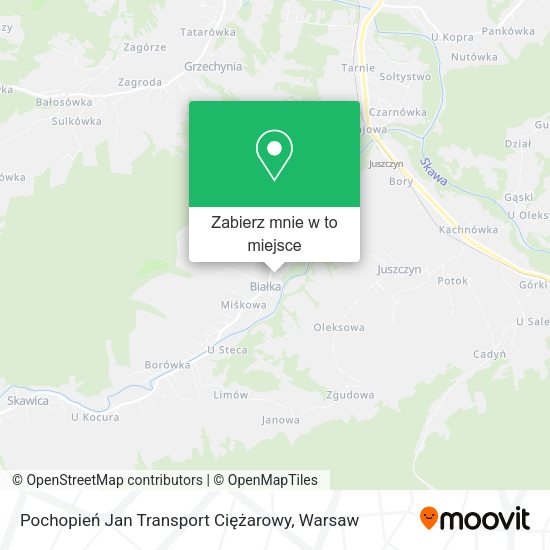 Mapa Pochopień Jan Transport Ciężarowy