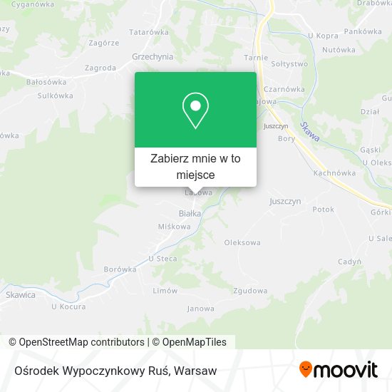 Mapa Ośrodek Wypoczynkowy Ruś