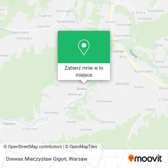 Mapa Drewax Mieczysław Gigoń