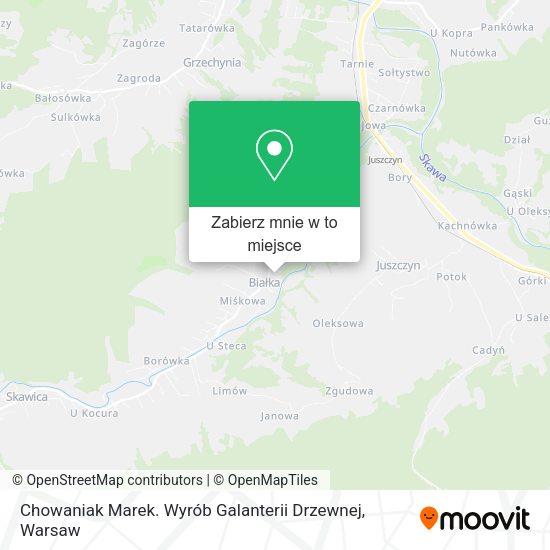 Mapa Chowaniak Marek. Wyrób Galanterii Drzewnej