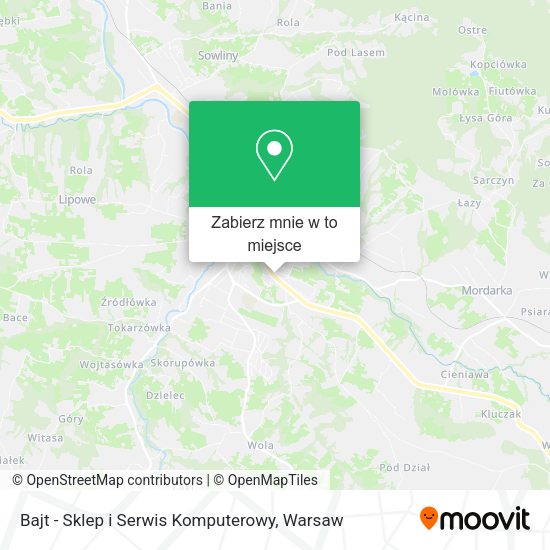 Mapa Bajt - Sklep i Serwis Komputerowy