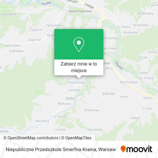 Mapa Niepubliczne Przedszkole Smerfna Kraina