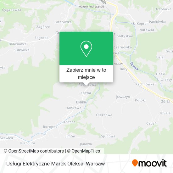 Mapa Usługi Elektryczne Marek Oleksa