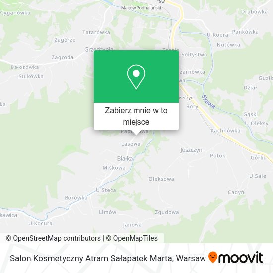 Mapa Salon Kosmetyczny Atram Sałapatek Marta