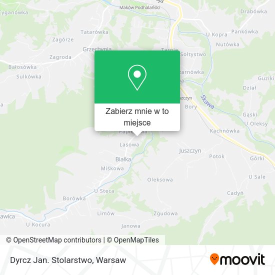 Mapa Dyrcz Jan. Stolarstwo