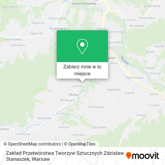 Mapa Zakład Przetwórstwa Tworzyw Sztucznych Zdzisław Stanaszek