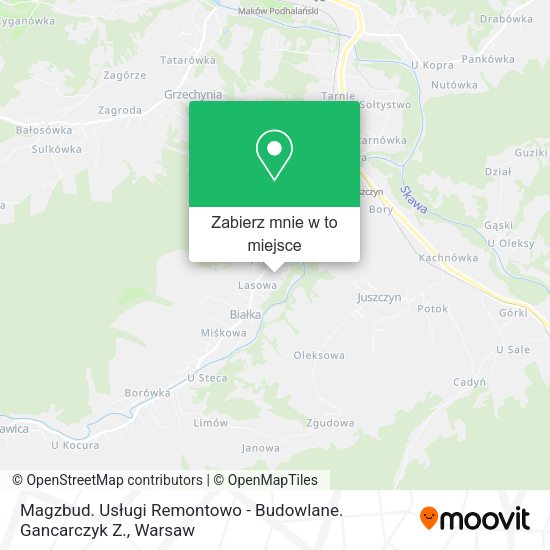 Mapa Magzbud. Usługi Remontowo - Budowlane. Gancarczyk Z.