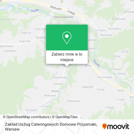 Mapa Zakład Us3ug Cateringowych Domowe Przysmaki