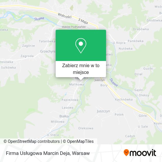 Mapa Firma Usługowa Marcin Deja