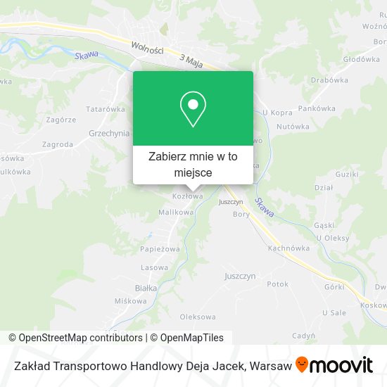 Mapa Zakład Transportowo Handlowy Deja Jacek