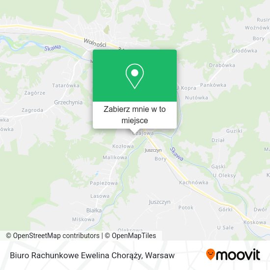 Mapa Biuro Rachunkowe Ewelina Chorąży