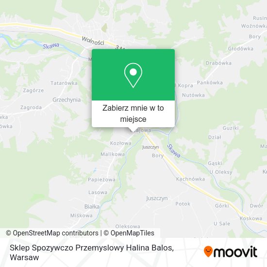 Mapa Sklep Spozywczo Przemyslowy Halina Balos