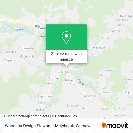 Mapa Woodena Design Sławomir Majchrzak