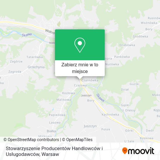 Mapa Stowarzyszenie Producentów Handlowców i Usługodawców