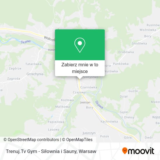 Mapa Trenuj.Tv Gym - Siłownia i Sauny