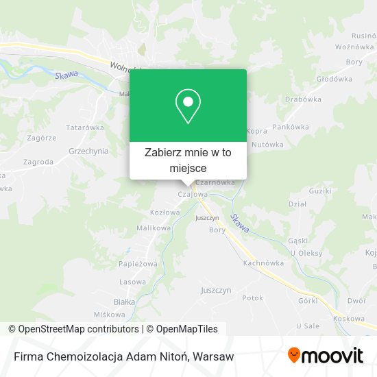 Mapa Firma Chemoizolacja Adam Nitoń