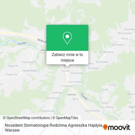 Mapa Novadent Stomatologia Rodzinna Agnieszka Hajdyla