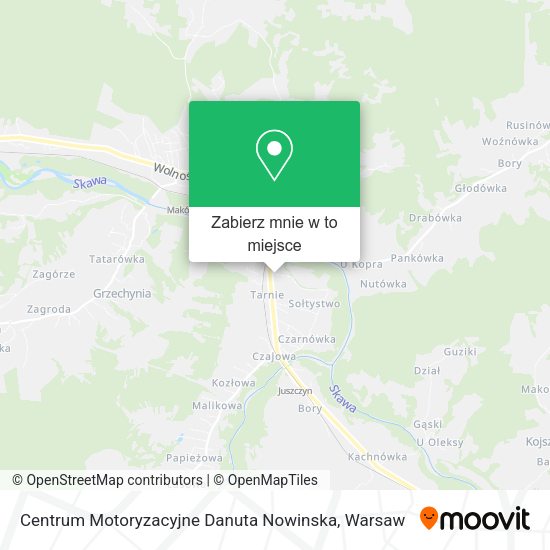 Mapa Centrum Motoryzacyjne Danuta Nowinska