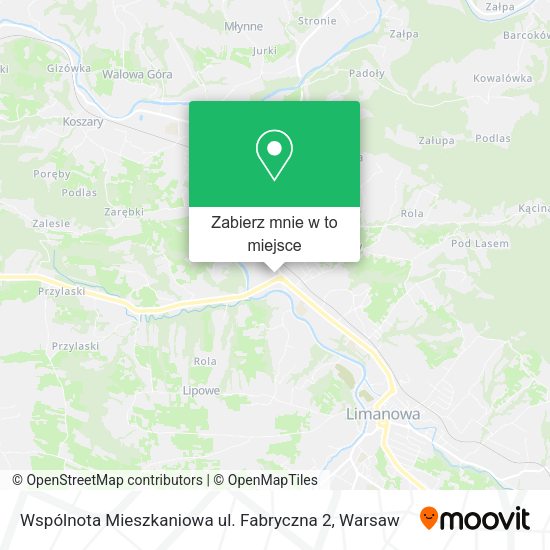 Mapa Wspólnota Mieszkaniowa ul. Fabryczna 2