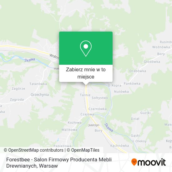 Mapa Forestbee - Salon Firmowy Producenta Mebli Drewnianych