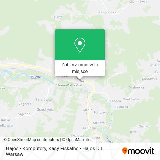 Mapa Hajos - Komputery, Kasy Fiskalne - Hajos D.L.