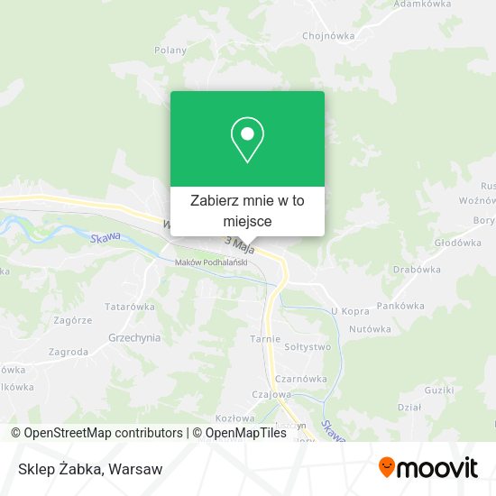 Mapa Sklep Żabka