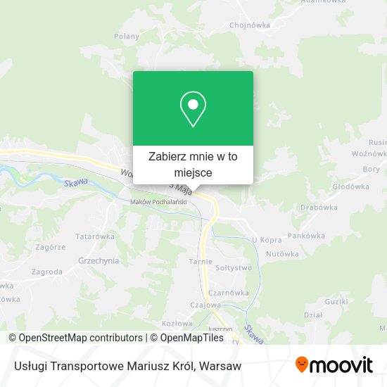 Mapa Usługi Transportowe Mariusz Król