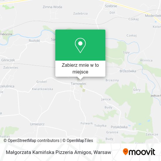 Mapa Małgorzata Kamińska Pizzeria Amigos